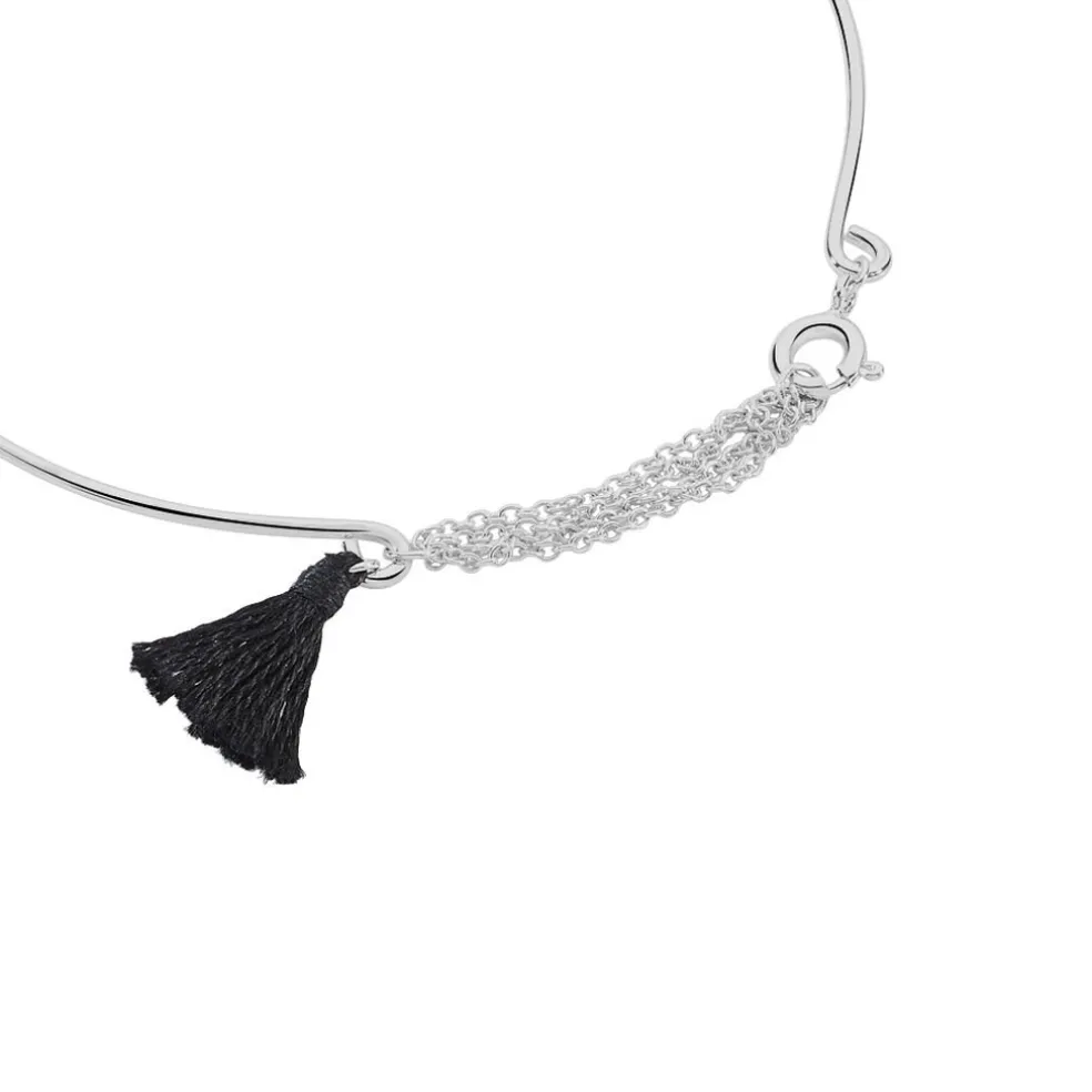 Bracelet Jonc Sibel Argent Blanc