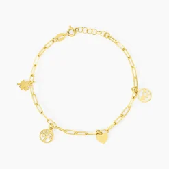 Bracelet Jonc Taola Argent Doré