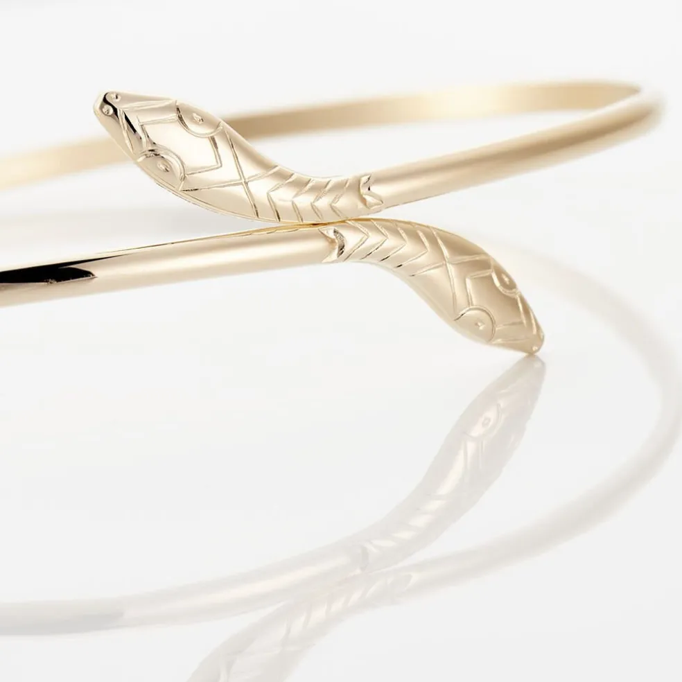 Bracelet Jonc Wandala Plaqué Or Jaune