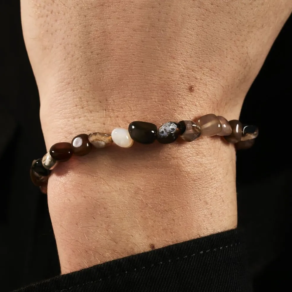 Bracelet Jourdan Boreal Argent Blanc Jade
