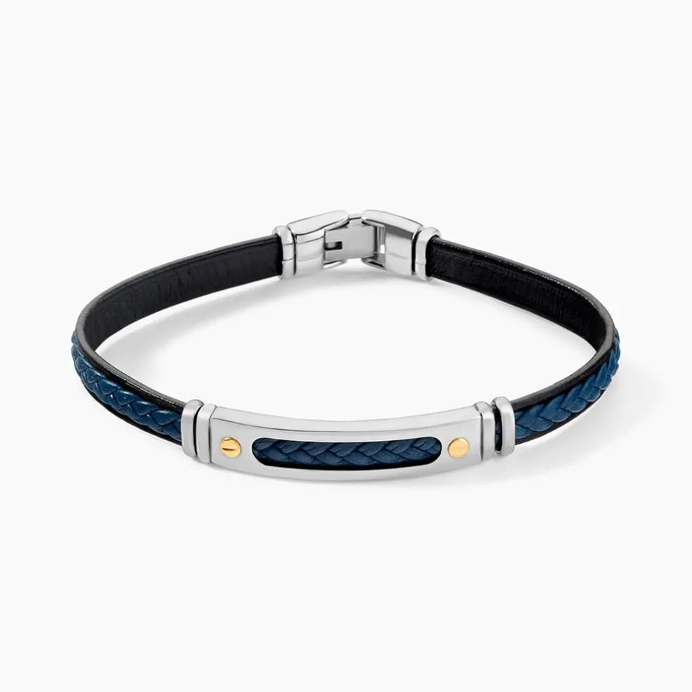 Bracelet Jourdan Cuir Bleu