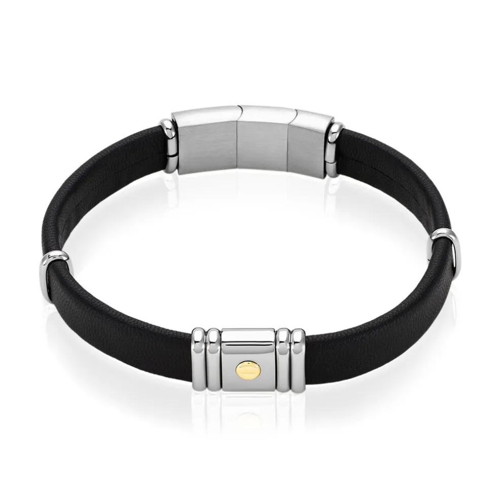 Bracelet Jourdan Cuir Noir
