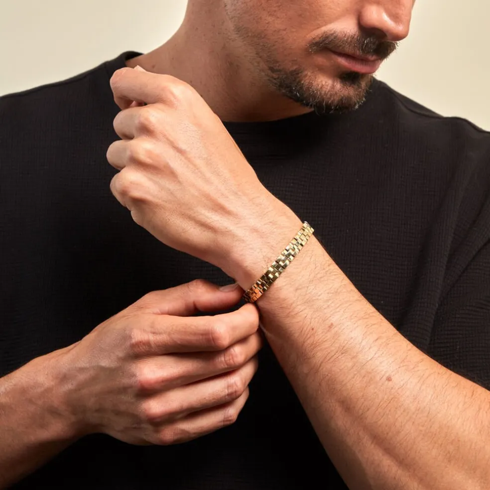 Bracelet Jourdan Manathan Acier Doré