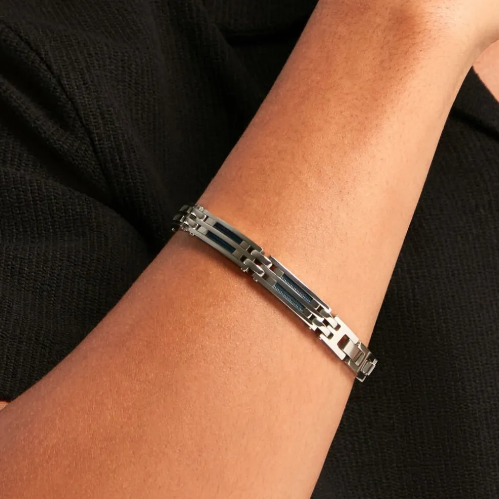 Bracelet Jourdan Priam Acier Argenté