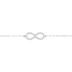 Bracelet Klothilda Or Blanc Oxyde De Zirconium