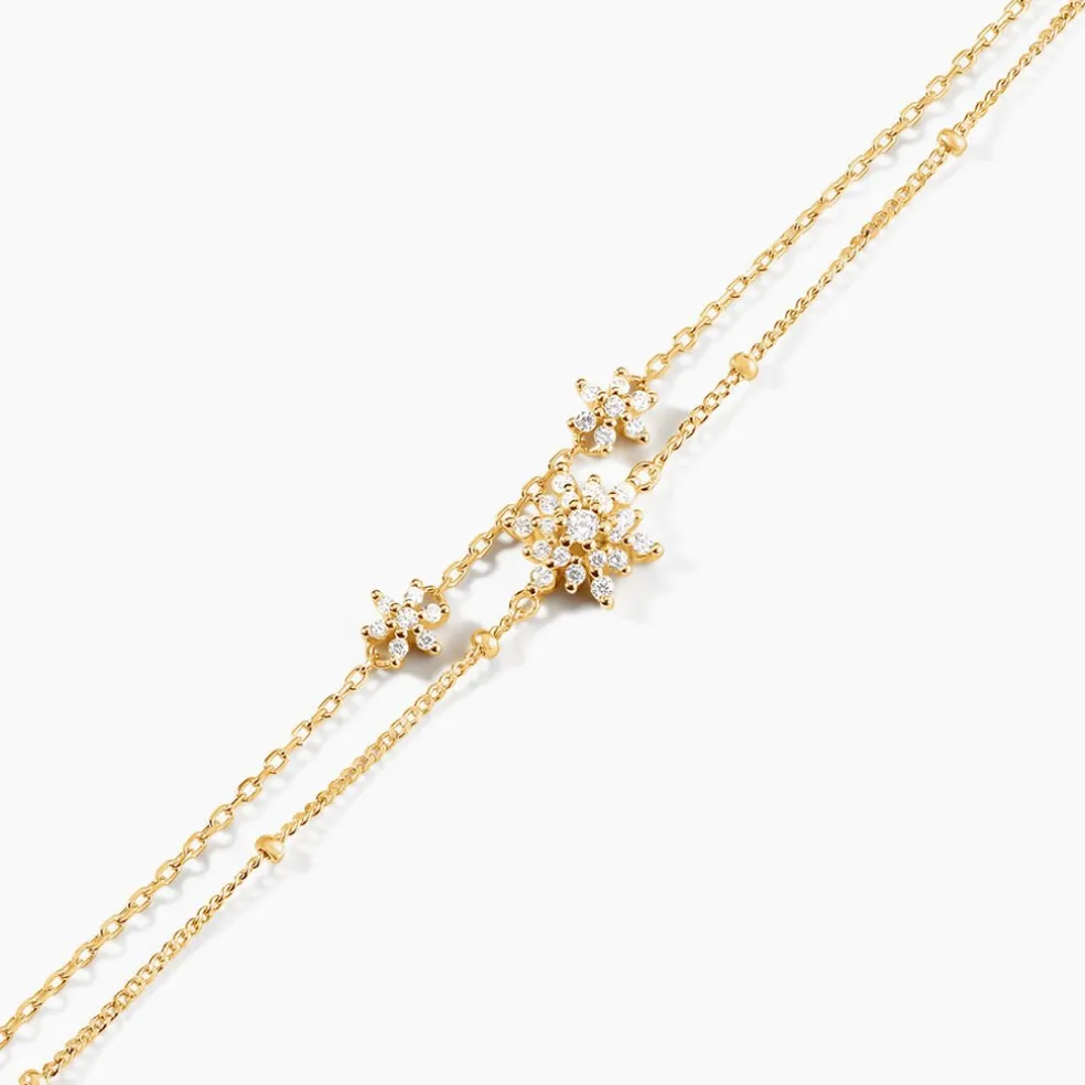Bracelet Leila Argent Jaune Oxyde De Zirconium