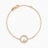 Bracelet Lila Plaqué Or Jaune Oxyde De Zirconium