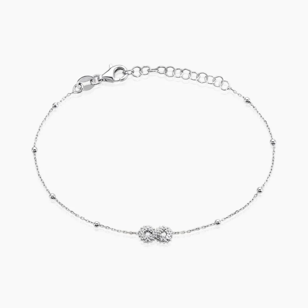 Bracelet Lizéa Argent Blanc