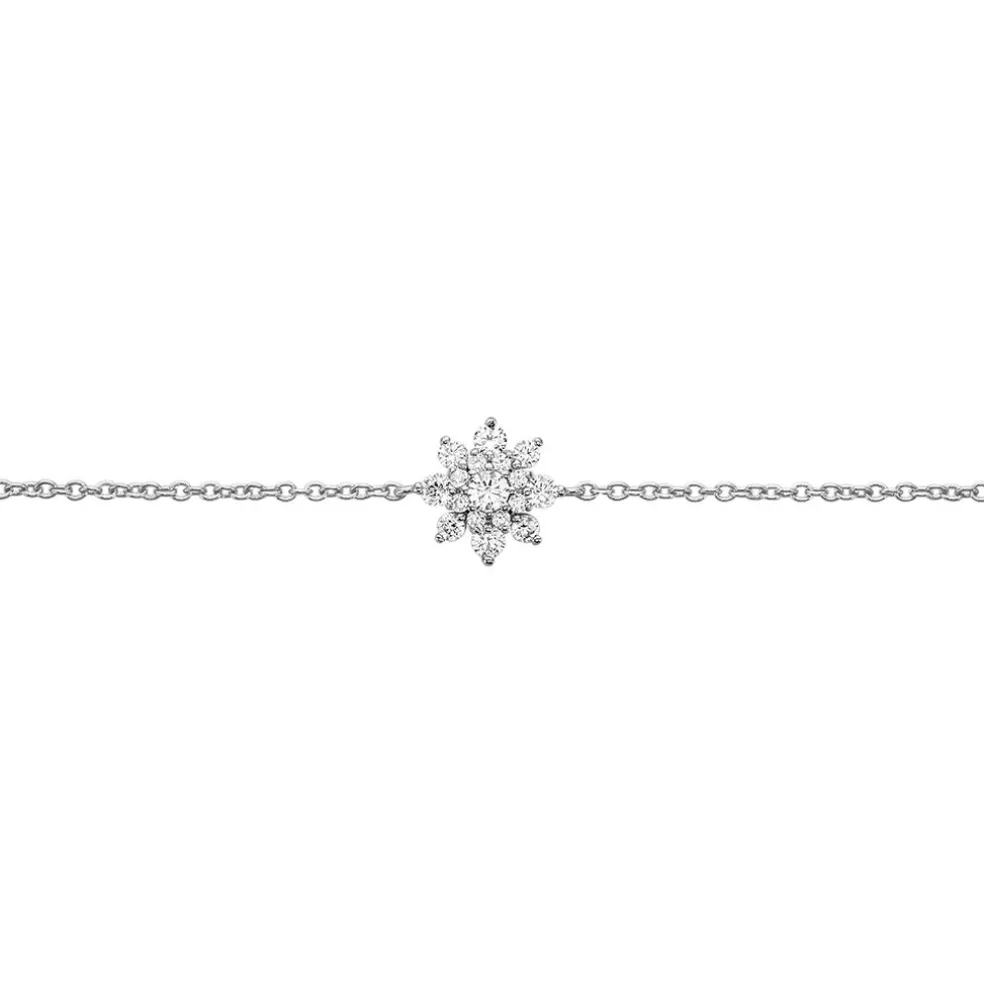 Bracelet Lorraine Argent Blanc Oxyde De Zirconium