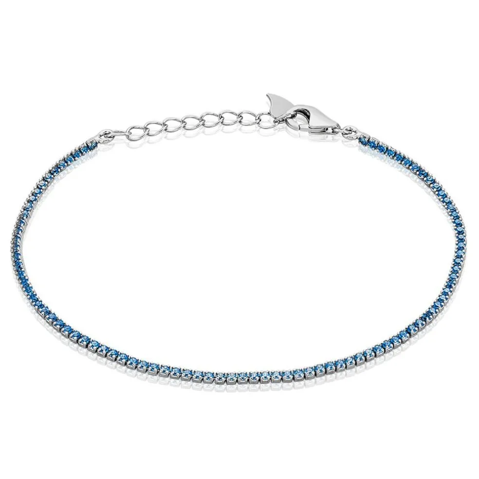 Bracelet Lou-anne Argent Blanc Oxyde De Zirconium