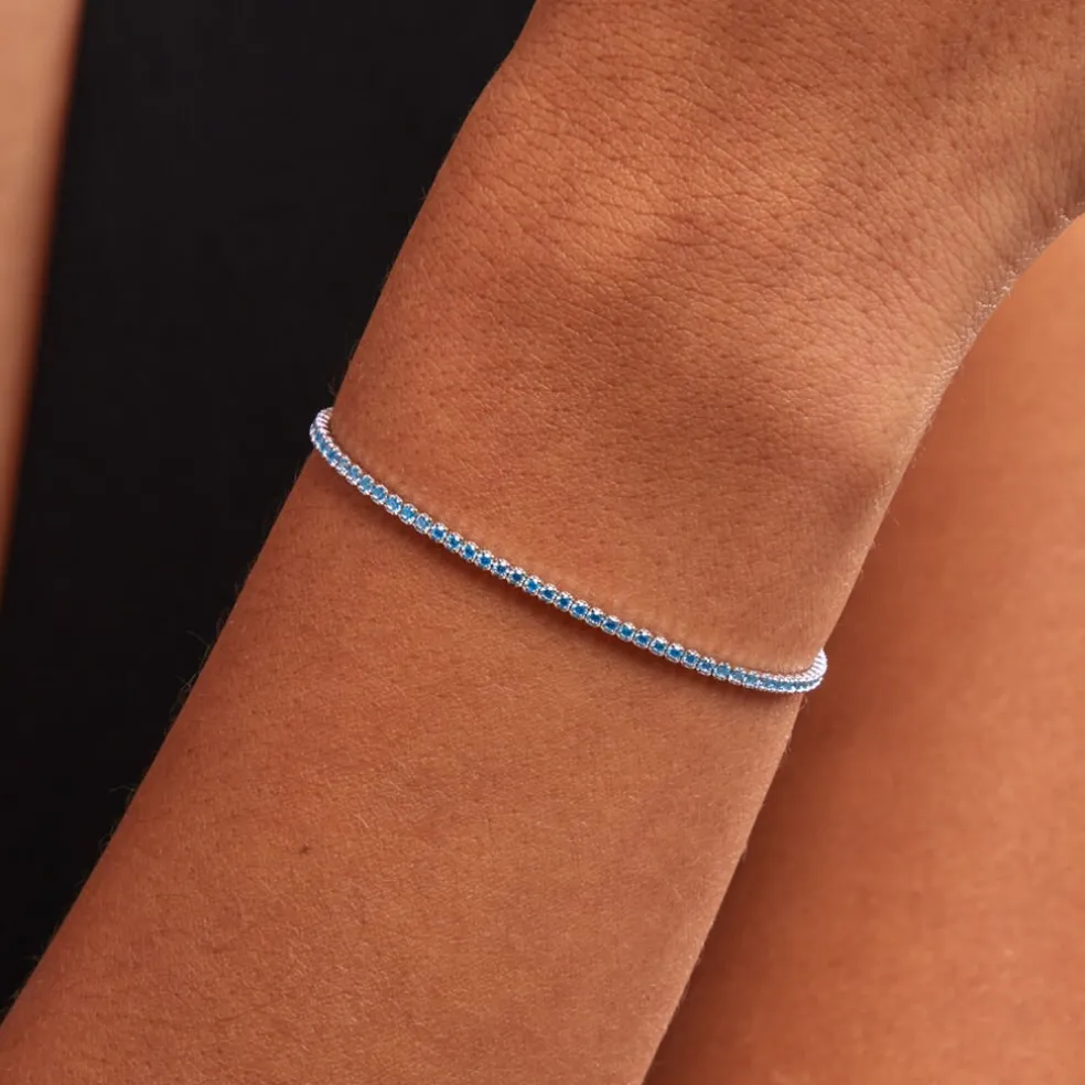 Bracelet Lou-anne Argent Blanc Oxyde De Zirconium