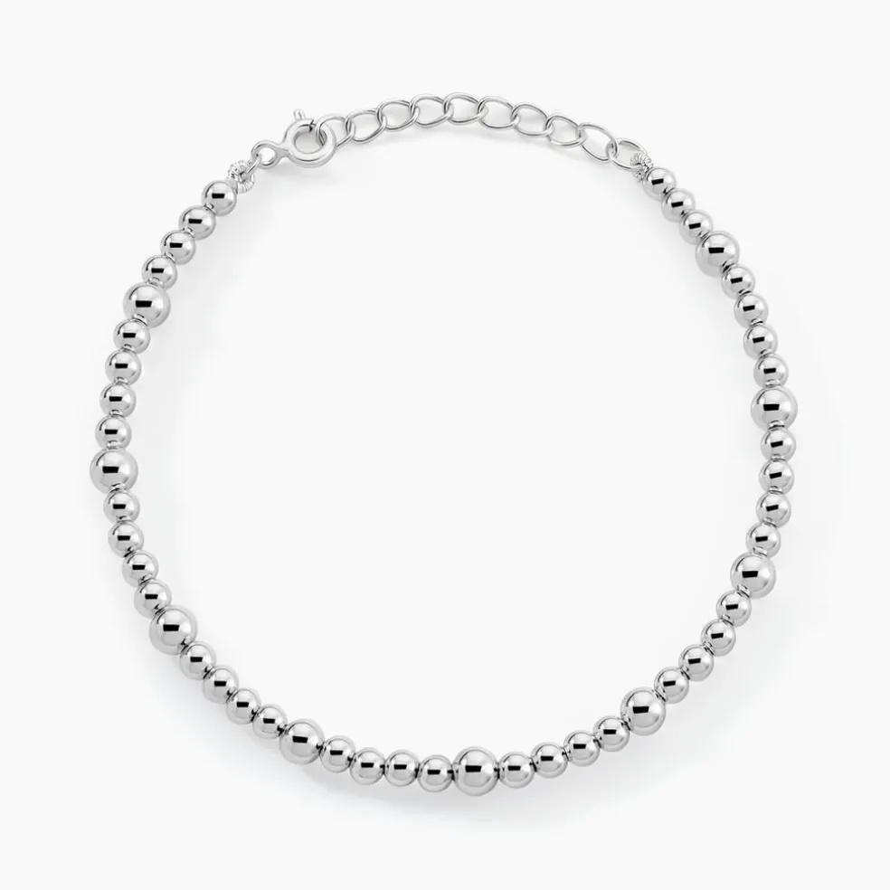 Bracelet Louisette Argent Blanc