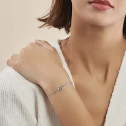 Bracelet Mahee Argent Blanc