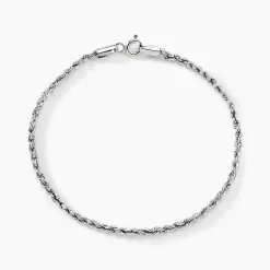 Bracelet Maille Jerry Or Blanc