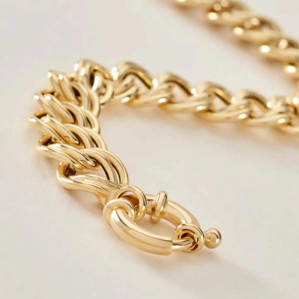 Bracelet Maille Jocky Or Jaune