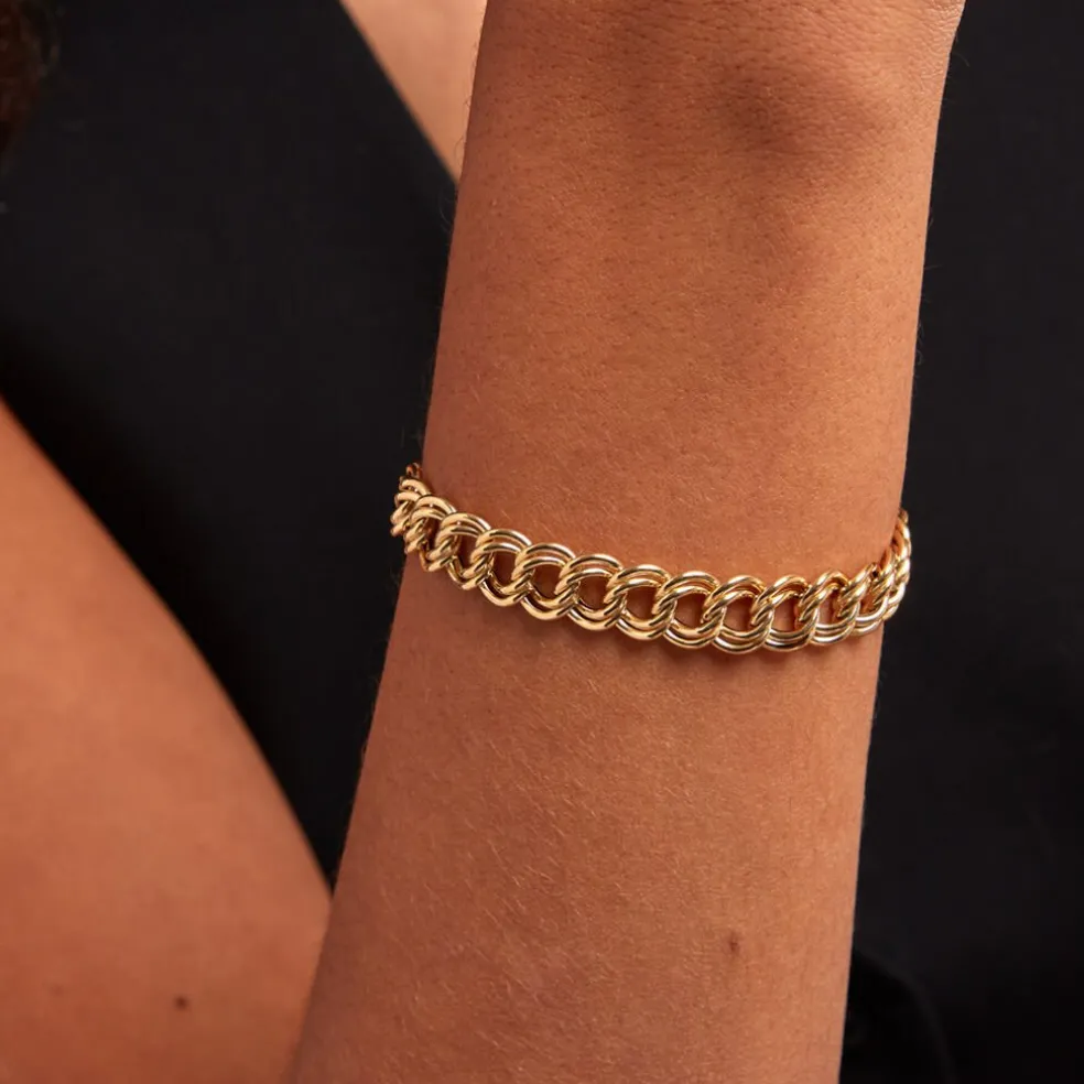 Bracelet Maille Jocky Or Jaune
