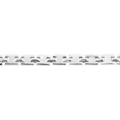Bracelet Maille Lancelot Argent Blanc