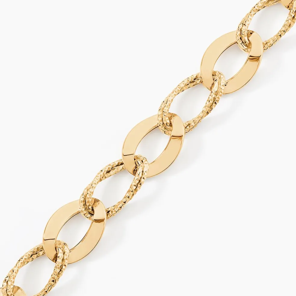 Bracelet Maille Or Jaune