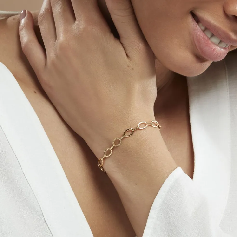 Bracelet Maille Or Jaune Crepinia