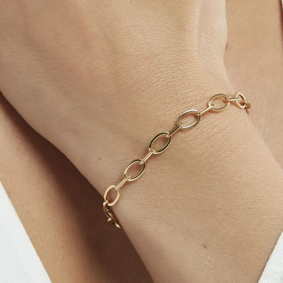 Bracelet Maille Or Jaune Crepinia