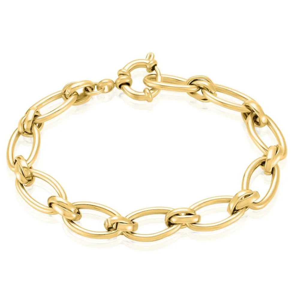 Bracelet Maille Perry Acier Doré