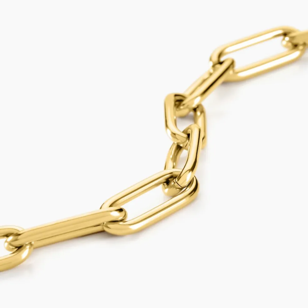 Bracelet Maille Urban Line Acier Doré