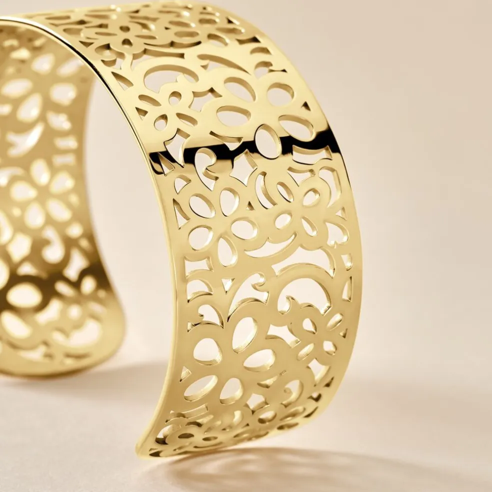 Bracelet Manchette Brenda Acier Jaune