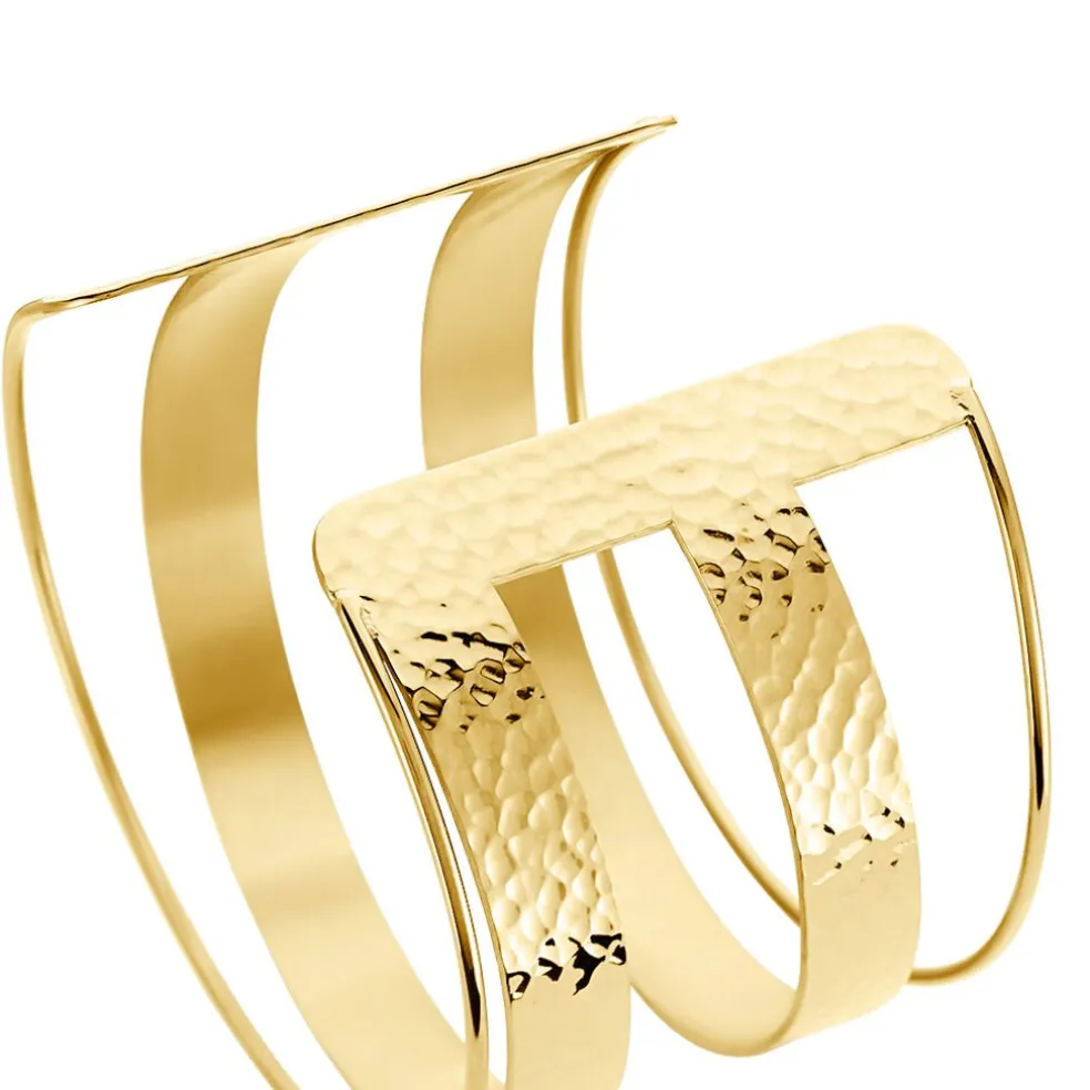 Bracelet Manchette Chita Acier Doré