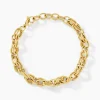 Bracelet Murano Acier Jaune