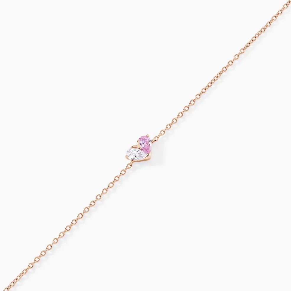 Bracelet Myhalf Argent Rose Oxyde De Zirconium