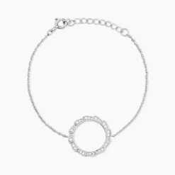 Bracelet Nevada Argent Blanc Oxyde De Zirconium