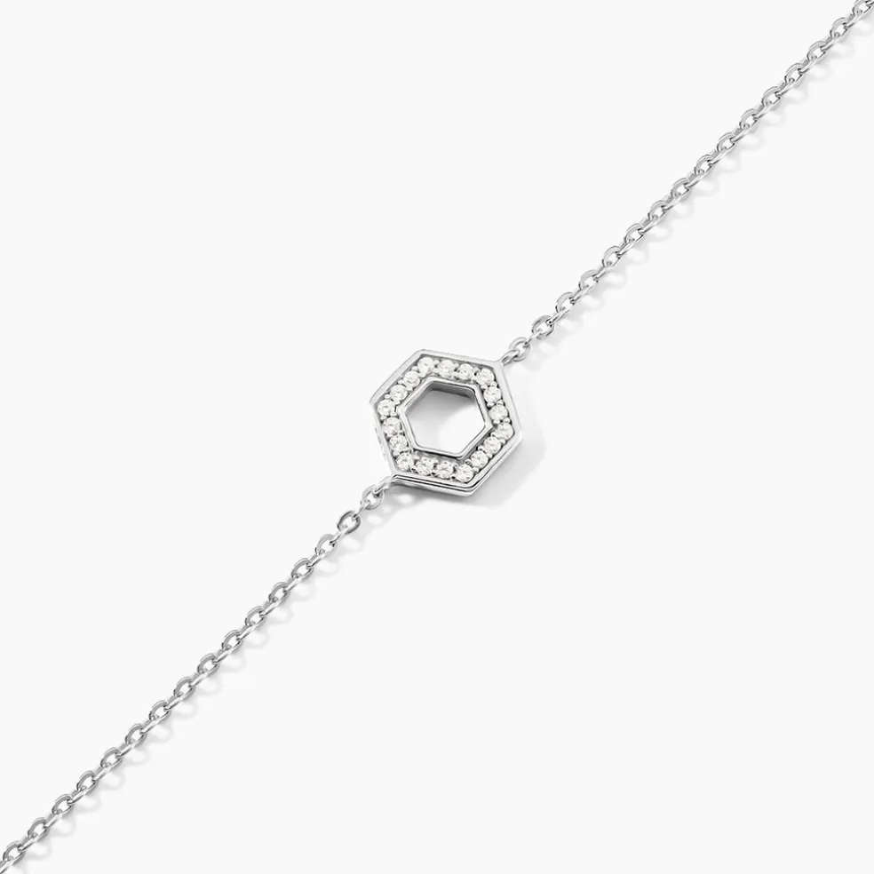 Bracelet Noely Argent Blanc Oxyde De Zirconium