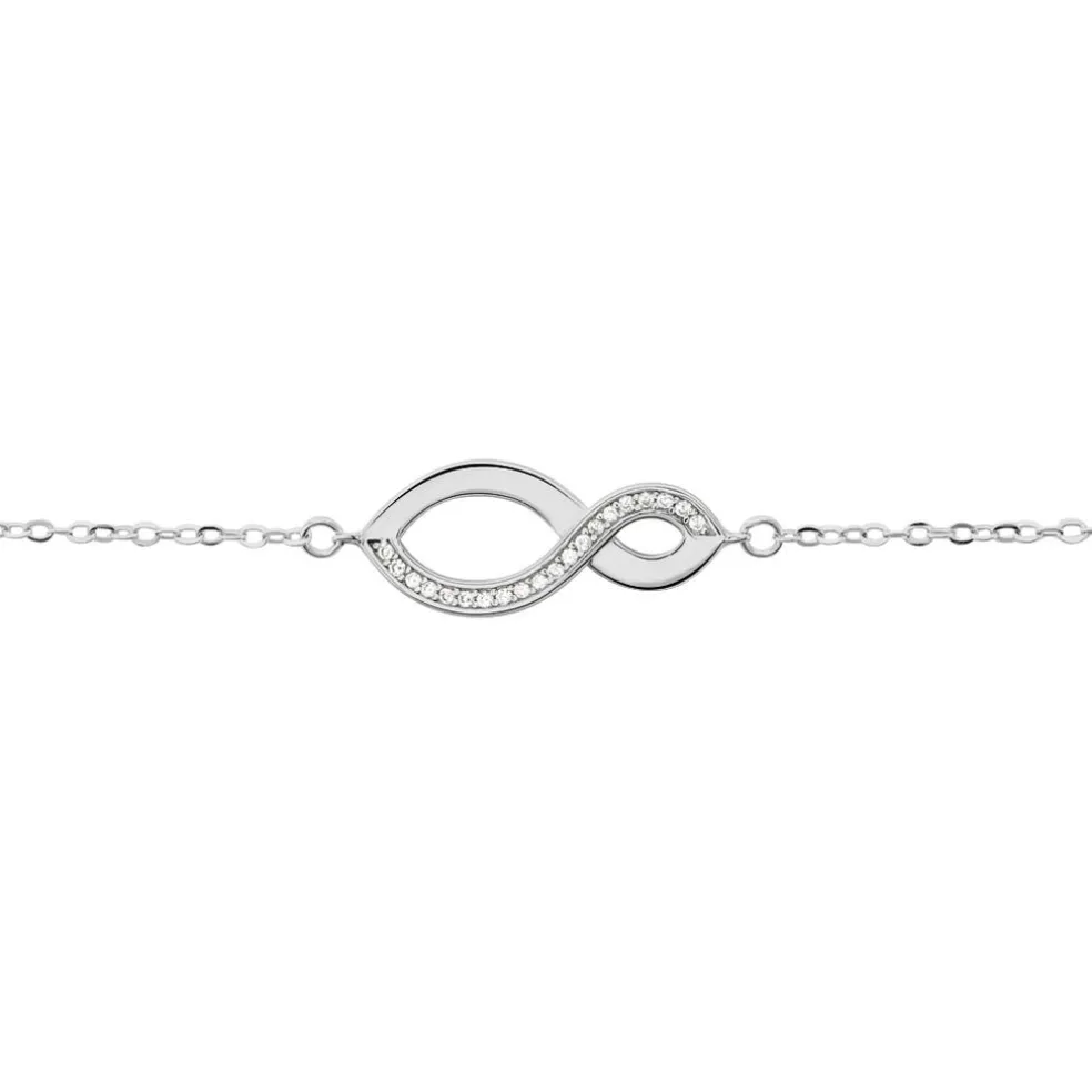 Bracelet Odile Argent Blanc Oxyde De Zirconium