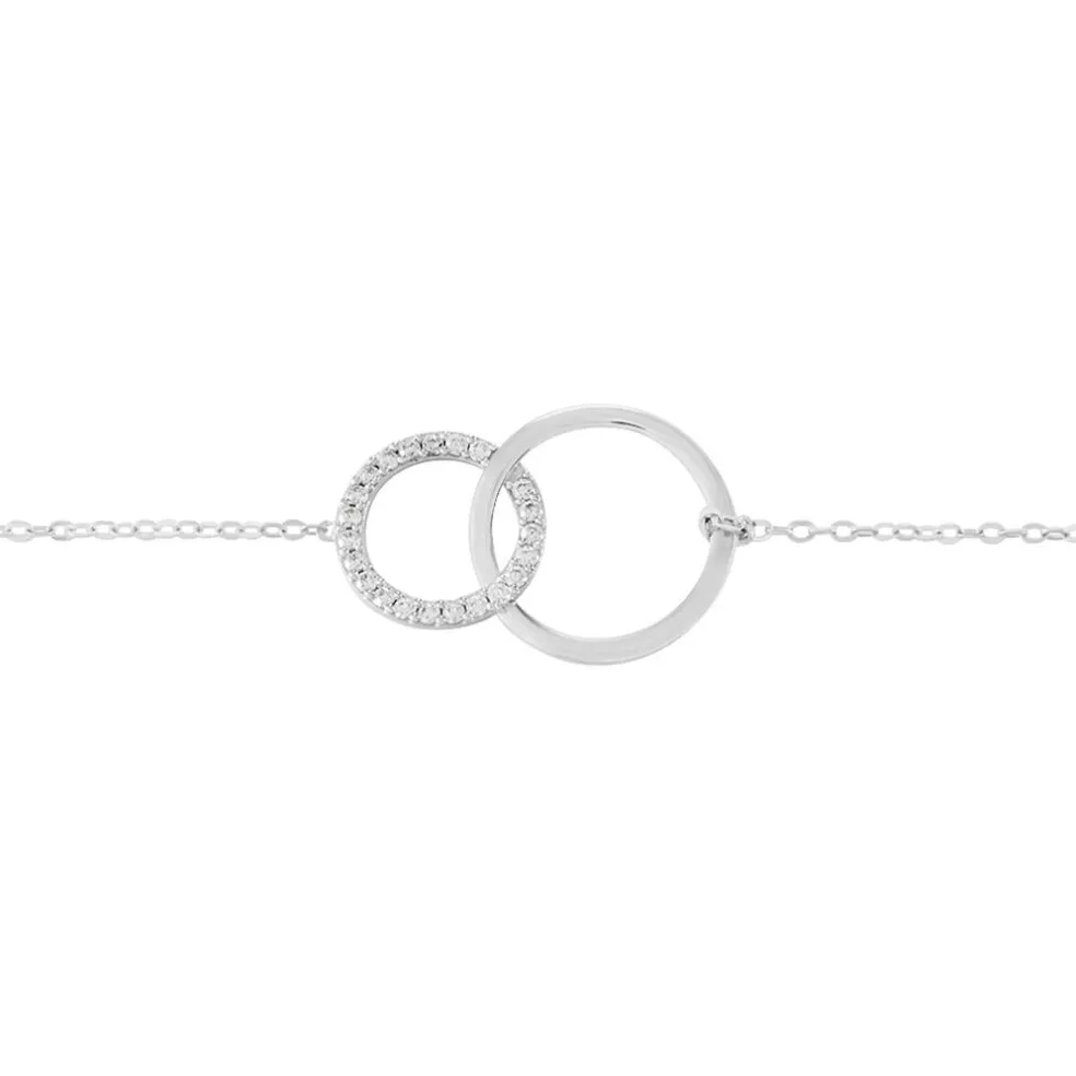 Bracelet Or Blanc Nesrine Oxydes