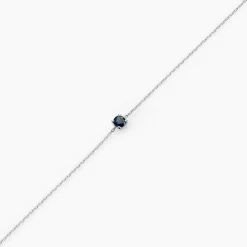 Bracelet Or Blanc Onora Saphir