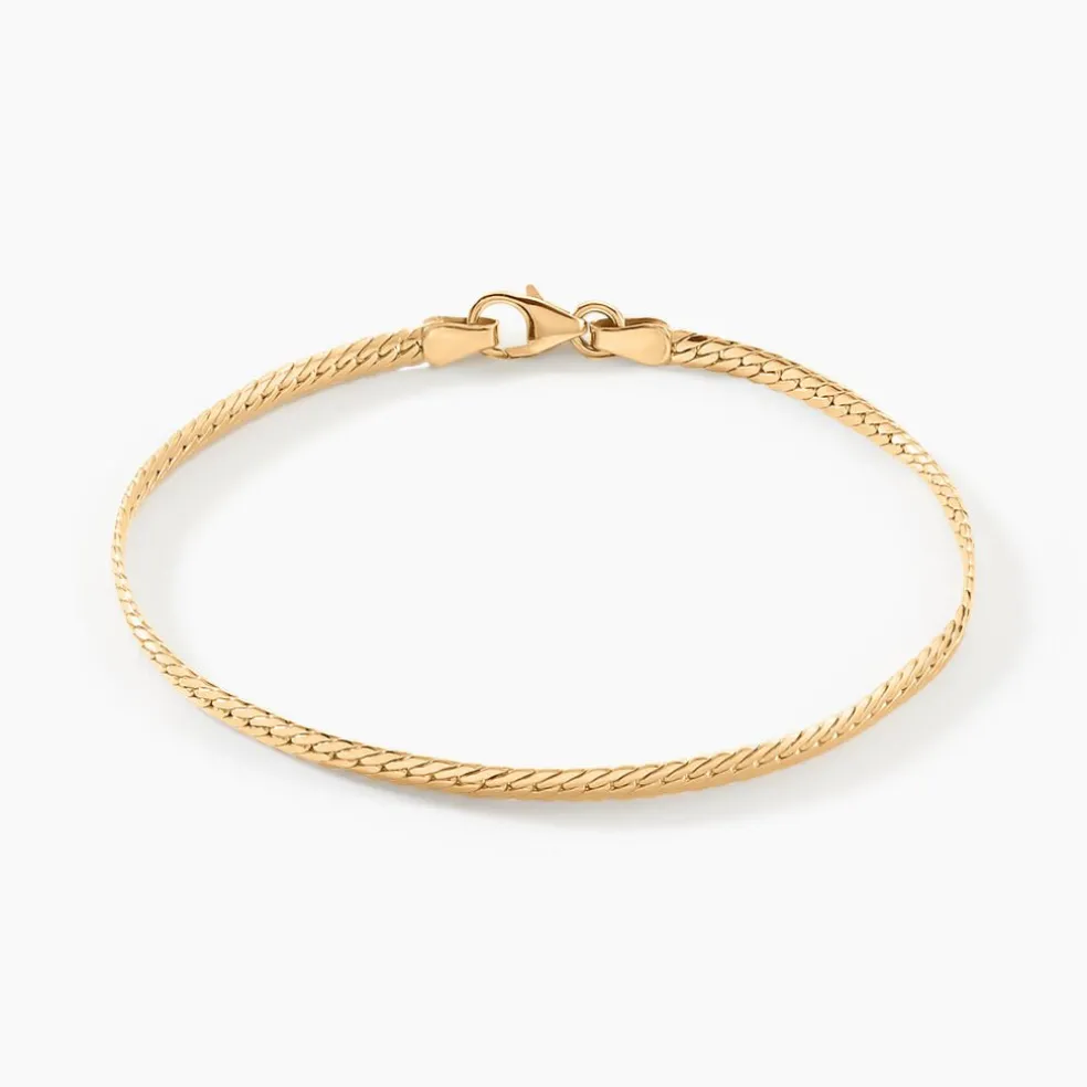 Bracelet Or Jaune Izel Maille Anglaise