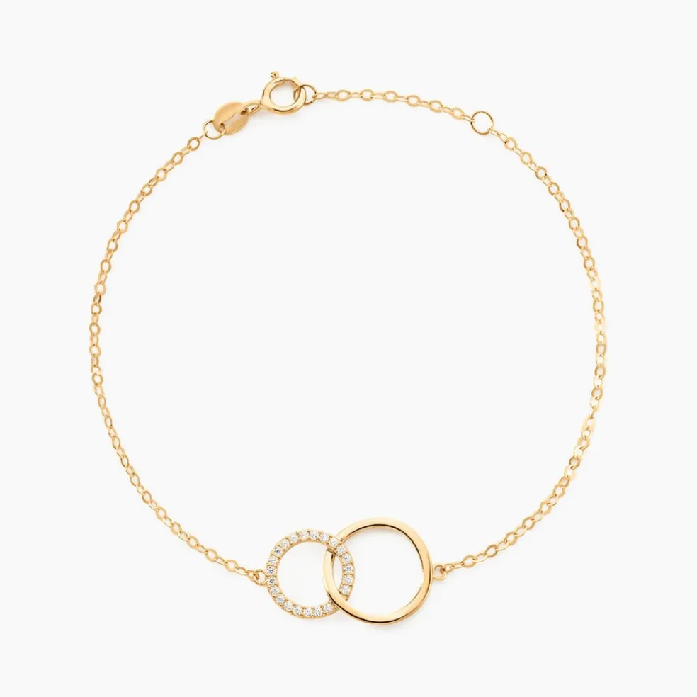 Bracelet Or Jaune Nesrine Oxydes