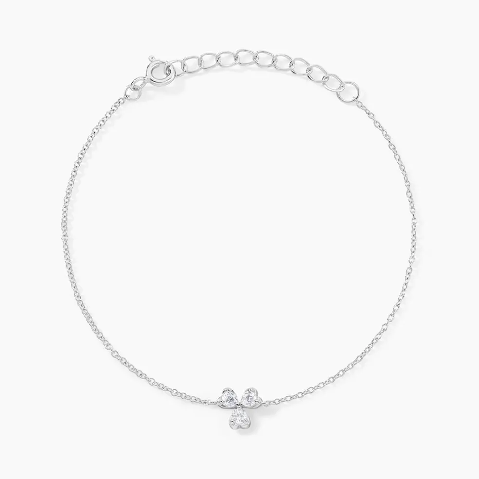 Bracelet Paesie Argent Blanc Oxyde De Zirconium