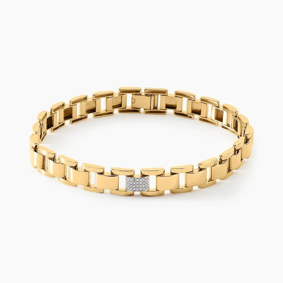 Bracelet Panther Or Jaune Diamant