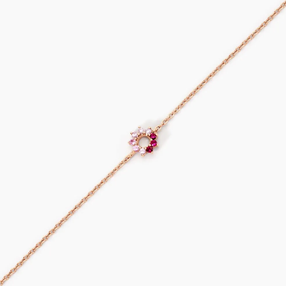 Bracelet Pavel Argent Rose Oxyde De Zirconium