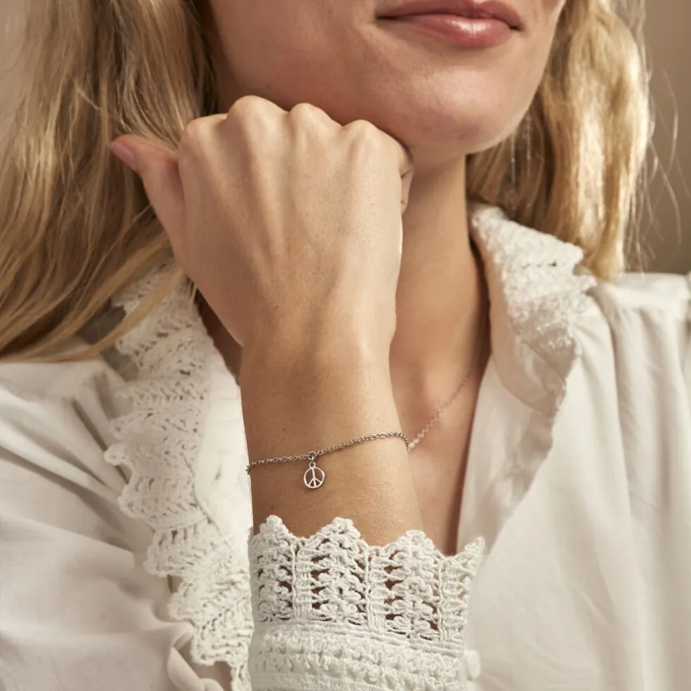 Bracelet Paz Argent Blanc