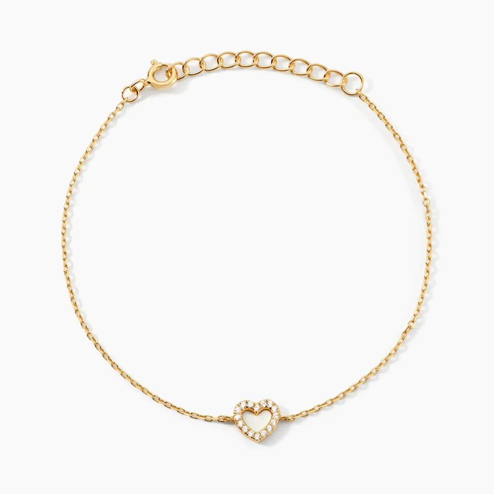 Bracelet Phanie Argent Jaune Oxyde De Zirconium
