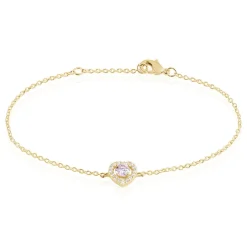 Bracelet Plaqué Or Jaune Alais Oxyde De Zirconium