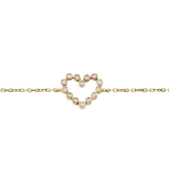 Bracelet Plaqué Or Jaune Danaë Oxydes De Zirconium