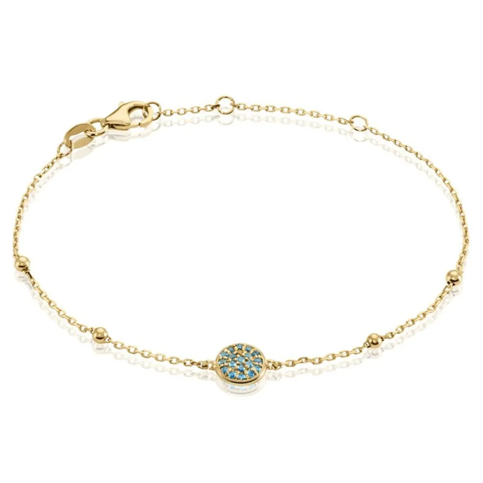 Bracelet Plaqué Or Jaune Mikayla Oxydes De Zirconium
