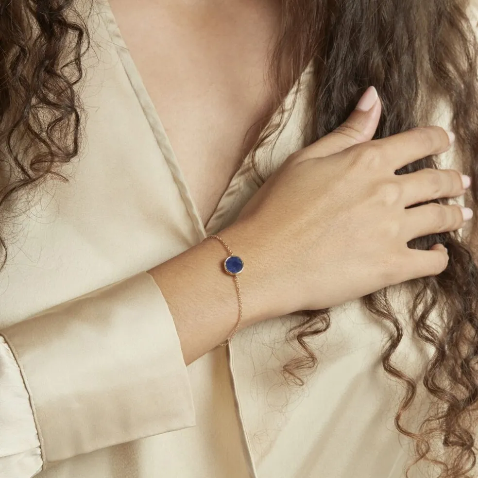 Bracelet Plaqué Or Neassasodalite
