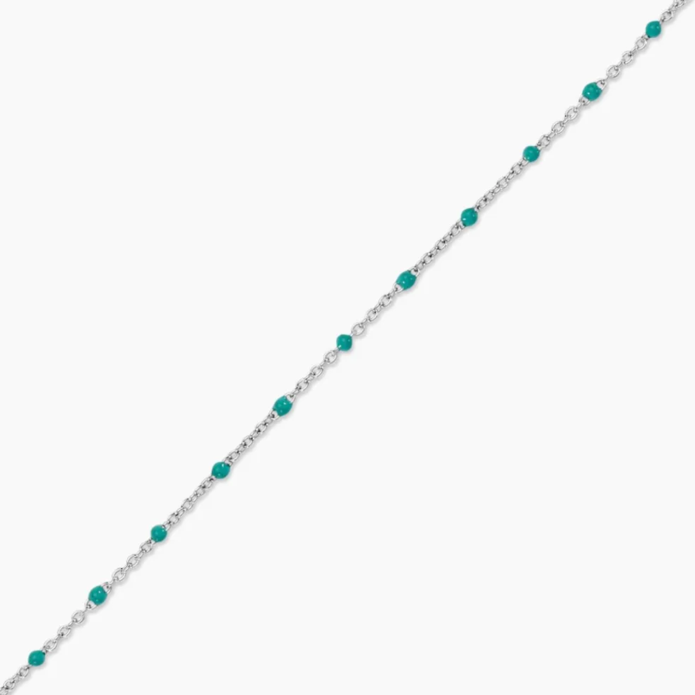 Bracelet Polka Argent Blanc