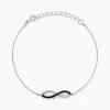 Bracelet Prudentia Argent Blanc Oxyde De Zirconium