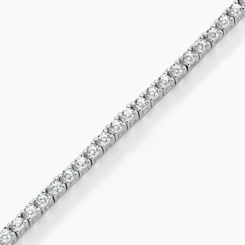 Bracelet Rio Tennis Argent Blanc Oxyde De Zirconium