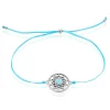 Bracelet Rojin Argent Blanc Pierre De Synthese